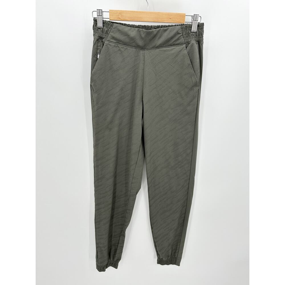 Athleta Gray Brooklyn Textured Jogger Pants Athleisure Activewear Womens Size 2